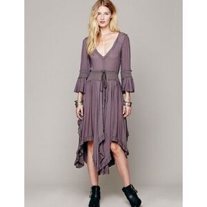 Free People Roomy Ruffle Dress RARE